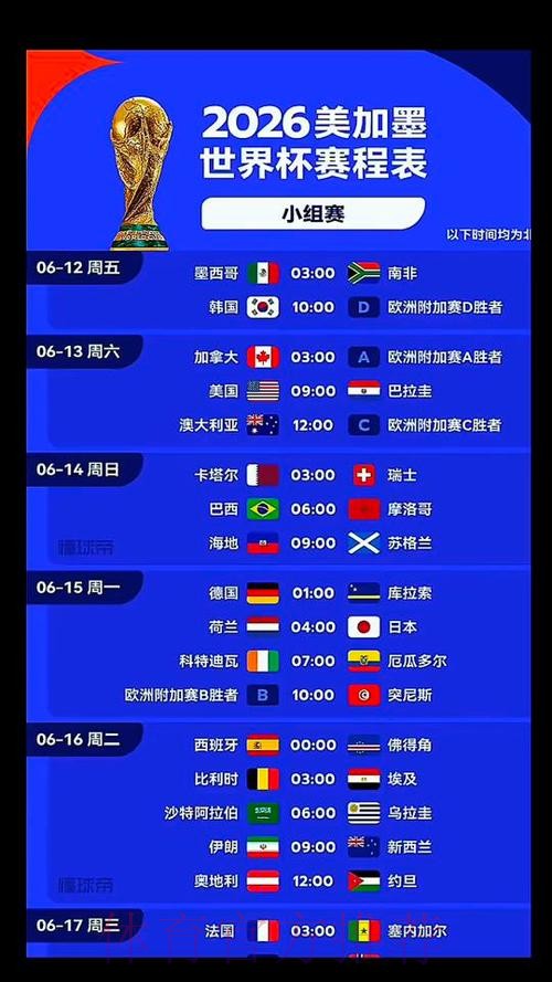 2026世界杯荷兰格列兹曼比赛时间最新更新